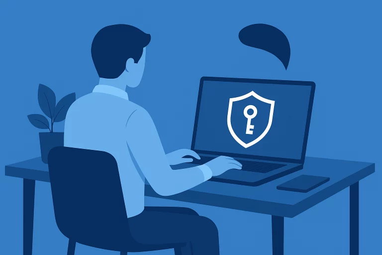 Formation cybersécurité des équipes : collaborateur en poste face à un e-mail suspect