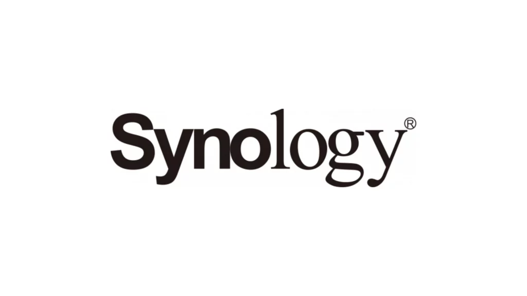 Logo de Synology, fabricant de solutions de stockage NAS et de sauvegarde