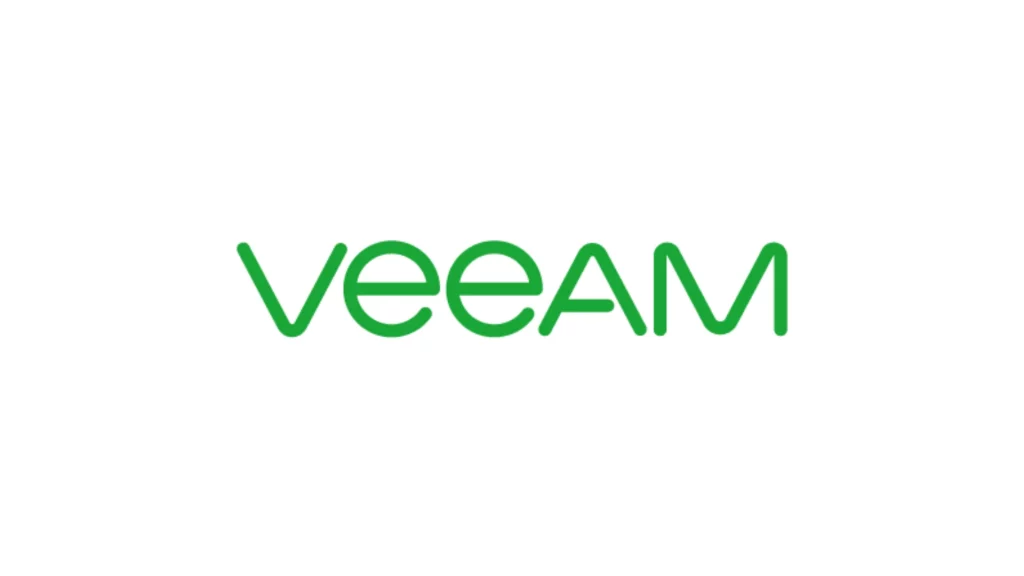 Logo de Veeam, expert en solutions de sauvegarde et de récupération de données
